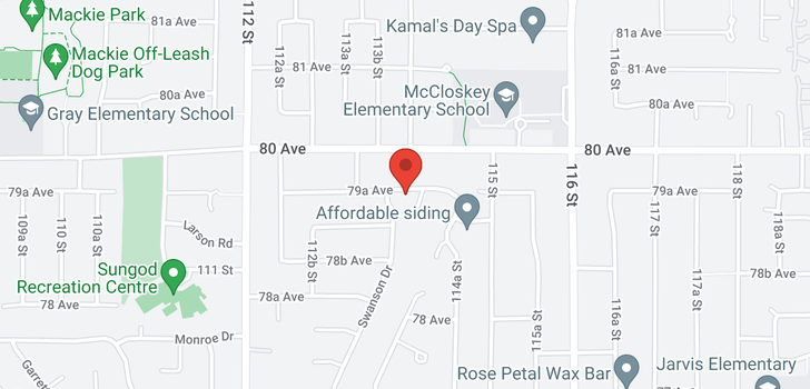 map of 11380 79A AVENUE